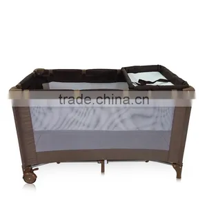 Playard Baby Travel Portable Wheeled Crib Playpen Infant Travel Cot Baby Playpen thumbnail-4