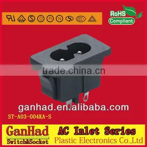 High Quality C8 ac Inlet & IEC60320 UL498 AC Inlet thumbnail-1