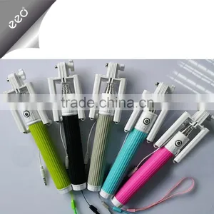 2015 Hot New Cable Take Pole Selfie Stick, Wired Selfie Stick thumbnail-1