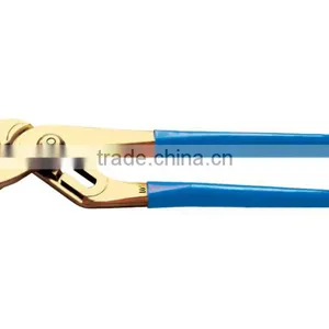 Non Sparking 14"/350mm Aluminum Bronze Bronz Groove Joint Pliers thumbnail-1