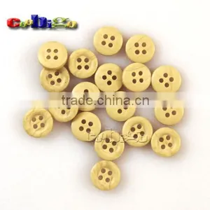 10mm(14L)Dia. Lmitation Wood Vein Resin Round Buttons With 4 Holes Sewing Craft For Hap Bag Shoe Garment #FLN003-10B thumbnail-2