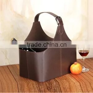 Upscale Storage Basket Hotel Gift Basket Wholesale Shopping Mid Autumn Festival Gift Basket Gift Packaging Leather Creative thumbnail-2