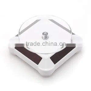 Jewerly Small Solar Turntable Rotating Display Stand,Solar Energy Display Shelf Stationary Display Stand thumbnail-1