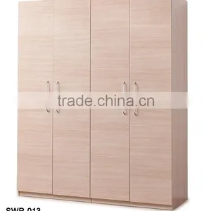 3 Door Melamine MDF Bedroom Wall Wardrobe Design Cheap Price thumbnail-4