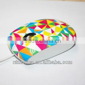 Wired Optical Mouse Flower Pattern Nice Mouse thumbnail-1