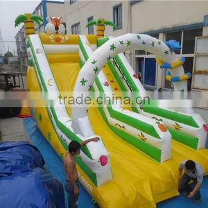 Lanqu PVC Inflatable Jungle Slide for Kids With CE thumbnail-3