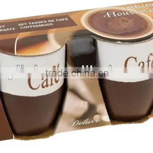Factroy Direct Sale Set of 2 Cafe Cup for Promotion thumbnail-1