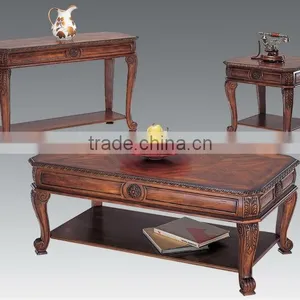 CF30028 Luxury Classic Unique Carved Coffee Table End Table Sofa Table thumbnail-1