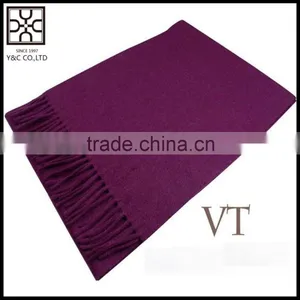 2015 Solid Color 100% Wool Scarf With Fringe thumbnail-6