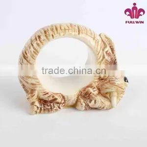 Cheap Bulk Ceramic Napkin Ring With Elephant Design thumbnail-3