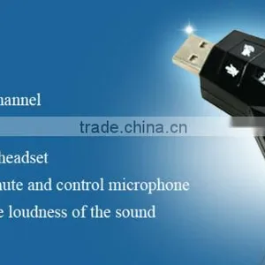 USB 2.0 7.1 Channel 3D Audio Sound Card Adapter Splitter thumbnail-1
