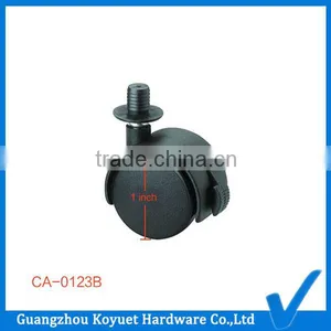 Hot Guangzhou Locking Nylon 1inch Caster Wheels for Trash Bin thumbnail-1