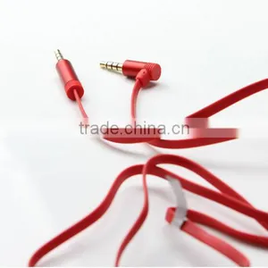 2016 Wholesale Stereo Aux Flat Cable High Grade 3.5mm Audio Link Cable thumbnail-4