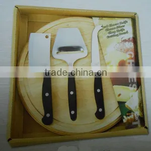 Cheese Gadget Set of 4pcs With Wooden Cutting Board thumbnail-1