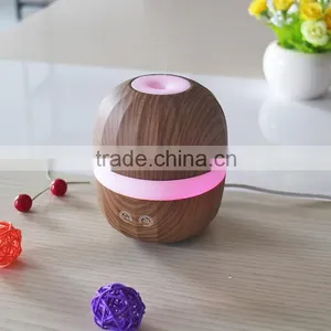 Home Appliances Humidifier Wood Grain Colorful Night Light Aroma Diffuser Machine thumbnail-1
