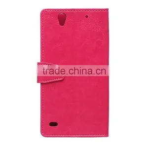 Wholesale Flip Cover Leather Case For Sony C4,For Sony C4 Book Cover Stand Case thumbnail-5