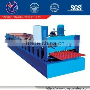 Metal Roofing Sheet Roll Forming Machine, 850 Roll Forming Machine thumbnail-1