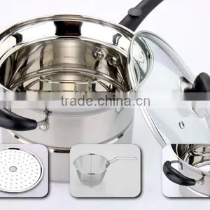 21CM Stailness Steel Multipurpose Pasta Cooking Pot thumbnail-1