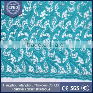 Guipure Lace/cupion Lace Fabric Embroidery George for Indian Bridal Lace Fabric thumbnail-3