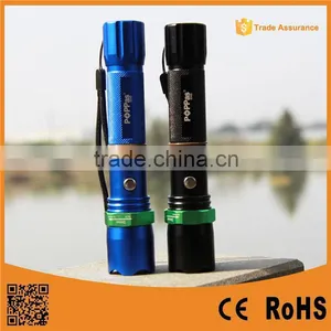 POPPAS-809B 2013 Hot Sale 3*AAA/1*18650 Rechargeable USB Police Flashlight thumbnail-1