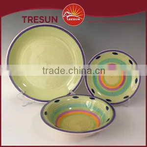 Colorful/beautifual Round Shape High Quality Handpainted 18pcs Dinnerset/dinner Ware/tableware thumbnail-2