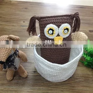 Crochet Handmade Baseket , Decorative Basket , Crochet Basket Set thumbnail-2
