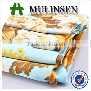 Mulinsen Textile Woven Flower Polyester Printed Satin Fabric Factory In China thumbnail-1