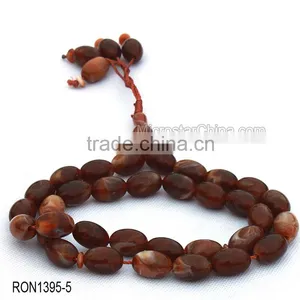 Cherry Amber Color 33pcs Islamic Prayer Beads Misbaha Rosary Tesbih Misbaha Quality Choice thumbnail-4