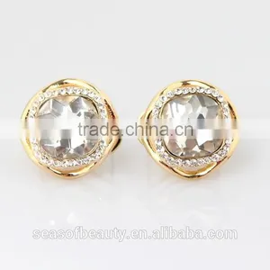 Design Latest Fashionable Design Diamond Ear Studs for Women thumbnail-1