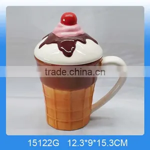 Decorative Ice Cream Shaped Ceramic Section Plate With Big Tray thumbnail-5