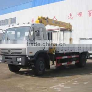 DONGFENG 4x2 Straight Arm 6.3 Tons Crane Truck 190hp Hot Sale for Export thumbnail-1