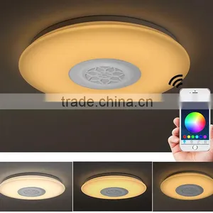 LED 40W Dimmable LED Music Ceiling Lights With Bluetooth Speaker, Color Temperature Adjustable Quality Choice thumbnail-4