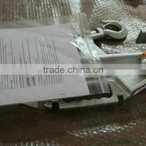 Forklift Lifting Hook, Double Fork, Single Swivel Hook, 4000 Lb., Fork Pocket Size 2-1/2" H x 6-3/4" thumbnail-4