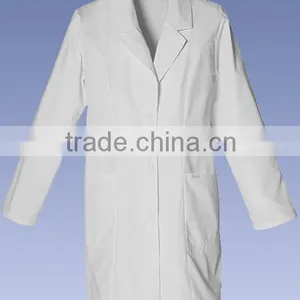 China Manufacture Unisex Clinical Hospital White Medical Lab Coat Nurse Uniform thumbnail-1