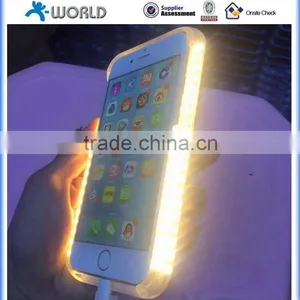 Light up Your Face While Selfie! Selfie LED Light up Phone Case for Iphone 6 thumbnail-5