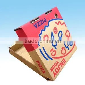 New!!!Hot Selling White Pizza Box Strong Paper Box With 3 Logo Printed thumbnail-1