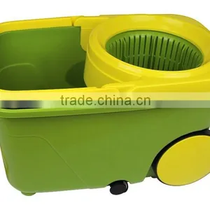 360 Floor Spin Mop With Large Wheels and Magic Mop thumbnail-1