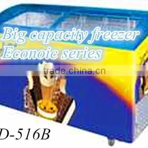 Top Curved Sliding Glass Door Freezer Econoic Series Freezer thumbnail-1