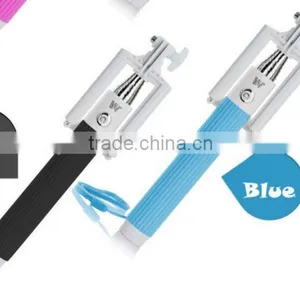 Foldable Wireless Bluetooth Monopod Selfie Stick All In One Selfie Stick Bluetooth Self Timer Pole thumbnail-2