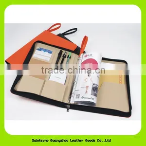 16064 High Quality Leather Presentation File Folders / Leather Expandable File Folder thumbnail-2