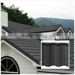 Color and Durable Kerala Stone Coated Metal Roofing Tile thumbnail-1