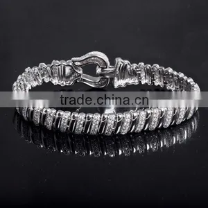 925 Sterling Silver Nice Zircon Diamond Bracelet thumbnail-2