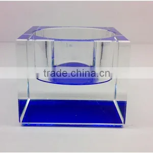 2016 New Crystal Round Diamond Wholesale Glassvotive Candle Holder thumbnail-3