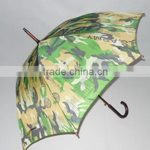 55cm Wooden Camouflage Umbrella thumbnail-2