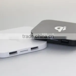 QI Wireless Mobile Phone Battery Charger With Two Usb Output thumbnail-6