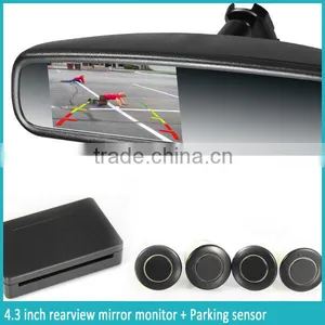 GERMID Parking Sensors System Rear View Mirror Monitor With Bi-bi Warning When Reverse thumbnail-4