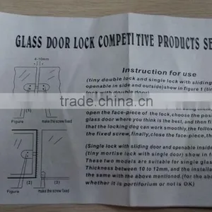 Stainless Steel Door Lock for Glass Door thumbnail-3