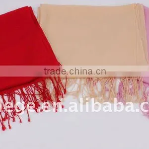 Winter Women Plain Wool Scarf Shawl Pashmina thumbnail-1