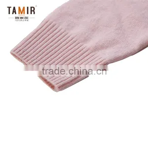 Ladies Cashmere Latest Design Winter Sweater, Ladies Contrast Color High Neck Sweater thumbnail-4