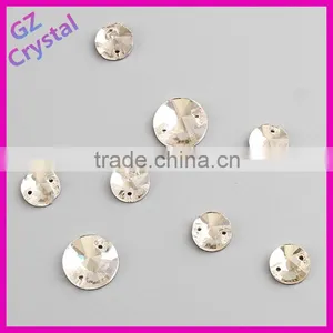 2015 New Fashion Flat Back Round Sew On Stone For Garment thumbnail-3